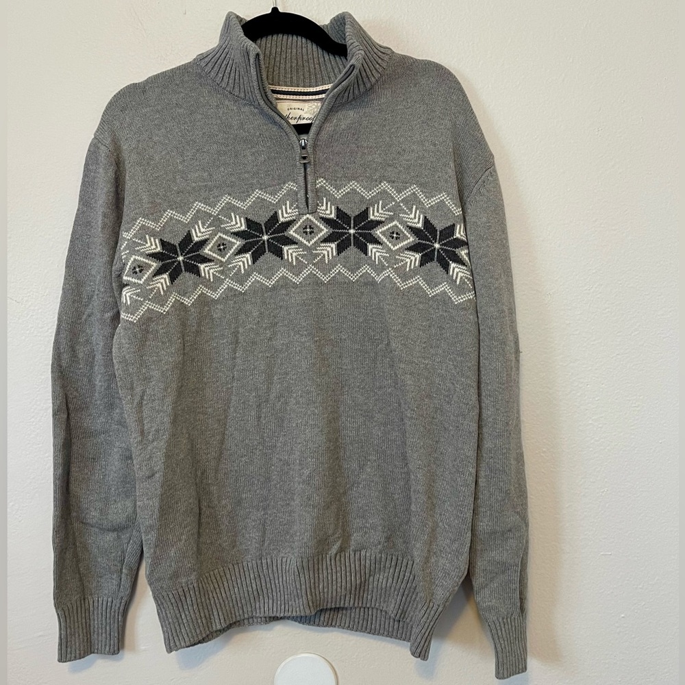 Weatherproof Fair Isle 1/4 Zip Sweater